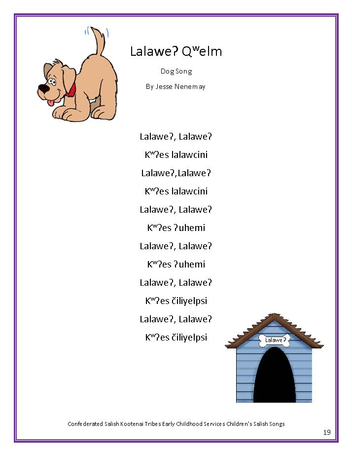 ECS Childrens Salish Song Book Page 24